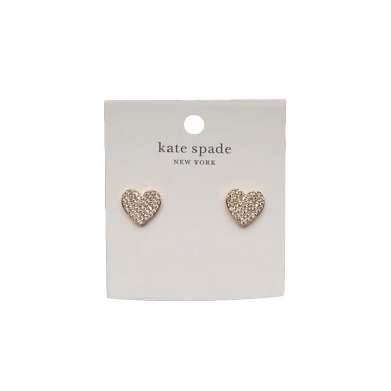 アクセサリー Kate Spade Heart Stud Earrings Rose Gold Kate Spade Heritage Spade Small Heart Stud Earrings In Rose