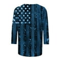 thumbnail image 5 of Clearance Womens Clothing 4th of July Shirts Women Mama Short Sleeve Shirts V Neck Patriotic Shirts V Neck Red White and Blue Tunic Tops Graphic Tees Shirts Dressy Casual Long Sleeve Blouses, 5 of 5