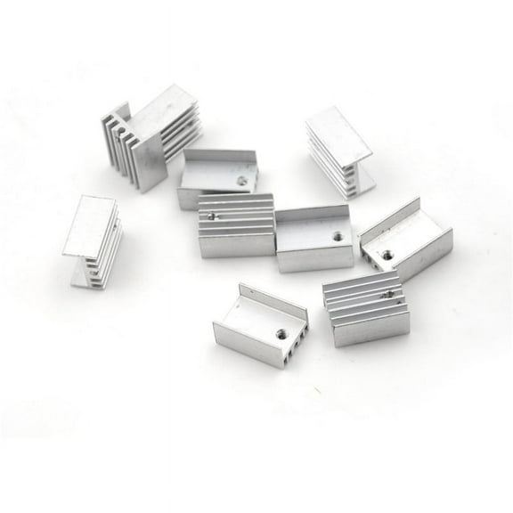 10x Aluminum Heatsink Heat Sink Sets for TO-220 Transistor 20x15x10mmH*Z5APUKWL