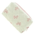 thumbnail image 4 of Unique Bargains 1 Pc Butterfly Pattern Makeup Bag for Travel Vacation Pink Beige Polyester, 4 of 5