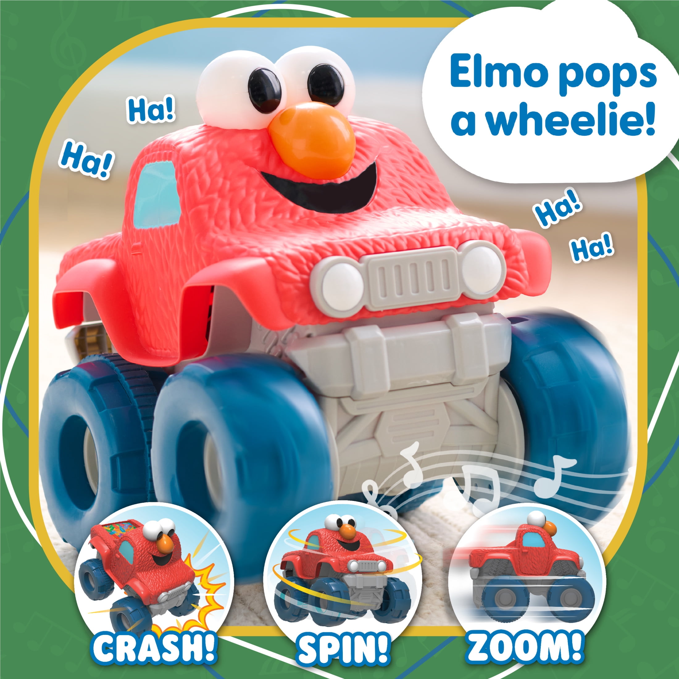 Sesame Street Giggle N Go Monster Truck Toy Vehicle Baby and Toddler Toys