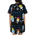 thumbnail image 3 of Picia You are so Sweet Pajamas Sets for Women Soft Short-Sleeved Pjs with Lounge Shorts Two Piece Sleepwear-Medium, 3 of 9