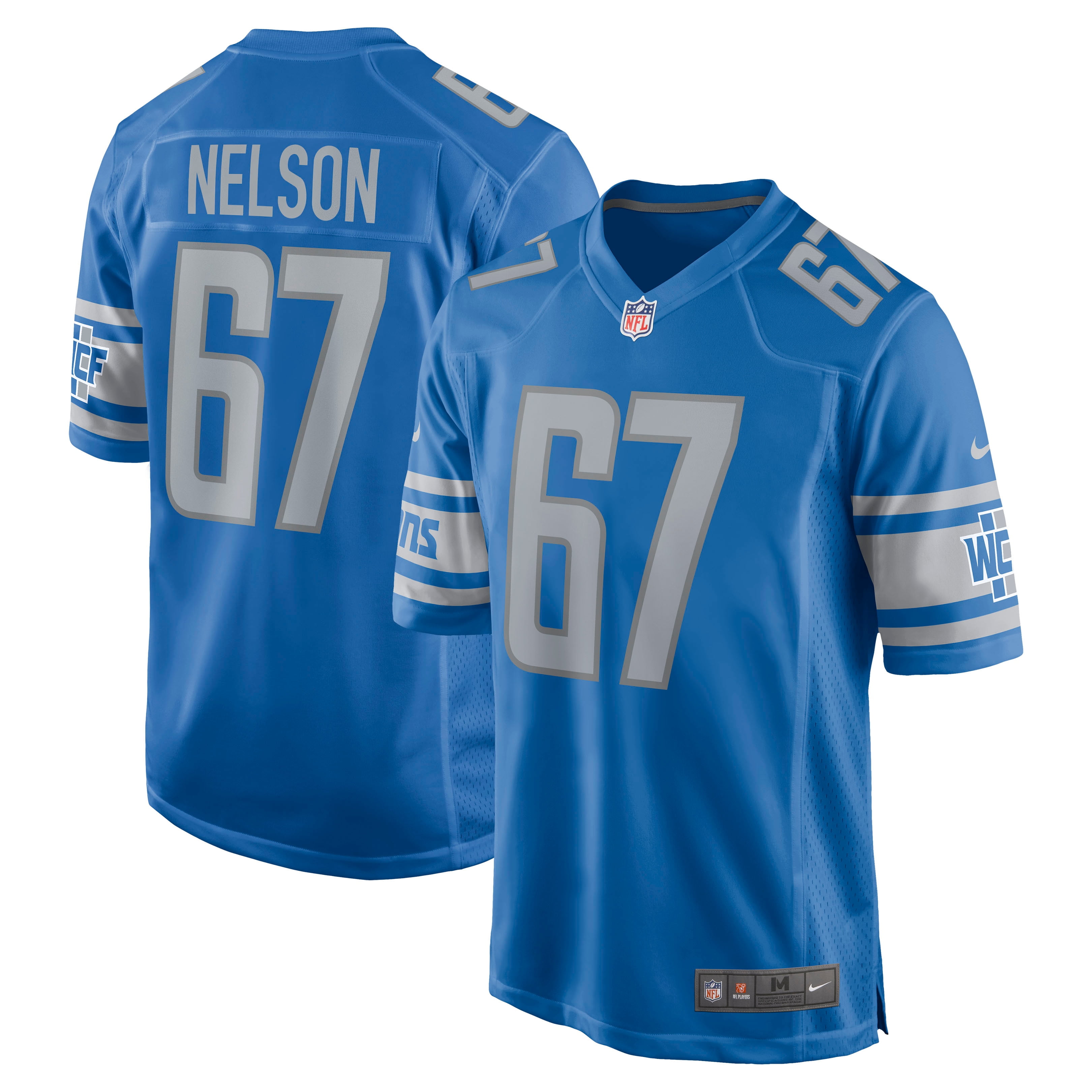 Men's Nike Matt Nelson Blue Detroit Lions Game Jersey - Walmart.com