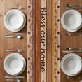 thumbnail image 6 of Western Texas Star Vintage Table Runner - 60 Inch Long, Kitchen Dining Table Runner Dresser Scarves, Farmhouse Brown Wood Grain Farmhouse Decor for Coffee Tables Wedding Party Banquet, 6 of 8