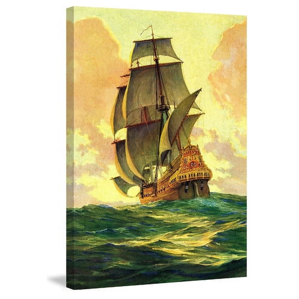 "Sailing Away" Painting Print on Wrapped Canvas