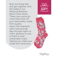 thumbnail image 7 of MeMoi Mahjong Bamboo Blend Crew Socks - Womens - Female, 9-11, Fuchsia, 7 of 7