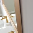 thumbnail image 3 of Vinnova Como 48" Rectangle LED Wall Mount Bathroom Vanity Mirror in Gold Frame, 3 of 8