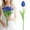 Blue, variant on 1PC Royal Blue Flowers Tulips Artificial Flowers Real Touch Blue Tulips Faux Flowers for Home Table Decor Wedding Bouquet Party Baby Shower Centerpieces Bridal Bouquet Decor (Purple)