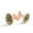 Color 3, variant on Men's Classic Stainless Steel, Pineapple Stripes Pattern Cufflinks Business Wedding Shirts, Rose Gold