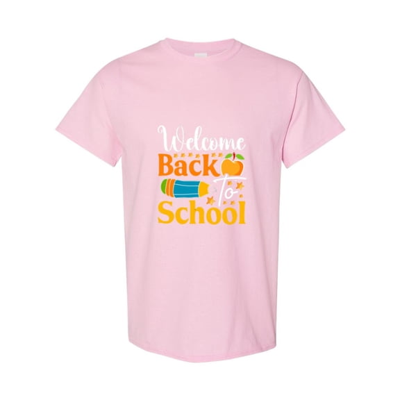Welcome Back To School Start The Year With Excitement Quote Unisex T-Shirt, up to size 5XL