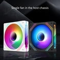 thumbnail image 3 of WE-POLUJ Reverse AirFlows 140mm Fans ARGB PWM Computer for Enhanced PC Cooling Experience, 3 of 9