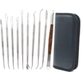 thumbnail image 1 of 10 X Double Ended Stainless Steel Wax Sculpting Tools For Sculpting And Clay Sculpting,Diy Pottery Sculpting Tool Kit,Chisel Spatula And Carrying Case For, 1 of 5