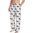 thumbnail image 6 of Pofeuu Dachshund Dog Print Men's Pajama Pants, Soft Lounge Pajama Pants with big pockets for Men Plaid Pj Bottoms-XX-Large, 6 of 6