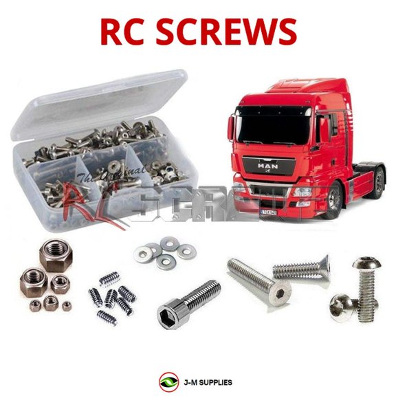 RCScrewZ Stainless Steel Screw Kit tam197 for Tamiya Man TGX 4x2 XLX 1/14th Truck (#56329) | SET