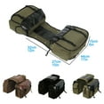 thumbnail image 2 of Maoww Saddle Canvas Large Capacity Rear Rack Luggage Carrier Bag Outdoor Sports Road Cycling Back Seat Organizer Pouch Green, 2 of 9