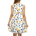 thumbnail image 4 of Ovzne Robes pour Femmes Robe Femme Imprimée Col Rond Décontractée Jupe Courte Robe avec Poches Robe de Printemps Imprimée Liquidation, 4 of 6