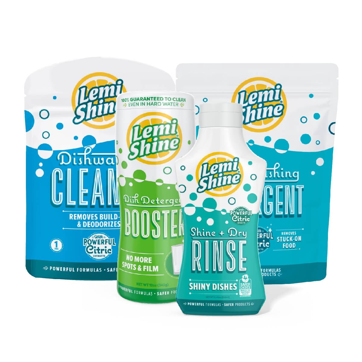 Lemi Shine Dishwashing Detergent Pods, Cleans with Natural Citric Acid, 60 Ct.
