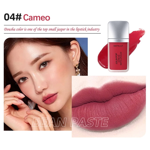 Lápiz labial para mujer, tinte labial, brillo labial, brillo labial de helado, blanqueador, color labial liso resistente al sudor, terciopelo mate, brillo labial de helado, terciopelo mate.
