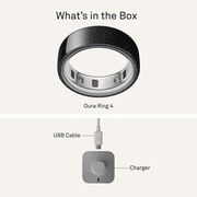 Oura Ring 4, Black, Size 13, Smart Wearable, Sleep, Fitness & Heart Rate Tracker, 8-Day Battery (Size Before You Buy)