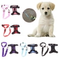 thumbnail image 1 of Flmtop Pet Dog Puppy Adjustable Soft Mesh Harness Vest Chest Strap Leash Traction Rope Black, 1 of 9