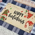 thumbnail image 2 of Christmas Door Mat Outdoor for Front Door Decorations,Happy Holidays Christmas Gnome Doormat,Winter Xmas Holiday Welcome Floor Mat Rug for Porch Entrance Farmhouse Decor,30" x 17", 2 of 6