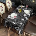thumbnail image 2 of Ghost and Spider Web Halloween Pattern Rectangle Tablecloth 60"x120",Waterproof Polyester Rectangle Table Cloth, Wipeable Spillproof Polyester Tablecloth for Dining, Camping, Indoor and Outdoor, 2 of 6