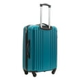 thumbnail image 4 of Jetstream 24-inch Hardside Rolling Spinner Checked Luggage, Teal, 4 of 15