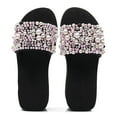 thumbnail image 1 of KALLORY 1Par Zapatilla Cuña Para Mujer Rosa Con Simuladas Material Premium Para Y Casa, 1 of 8