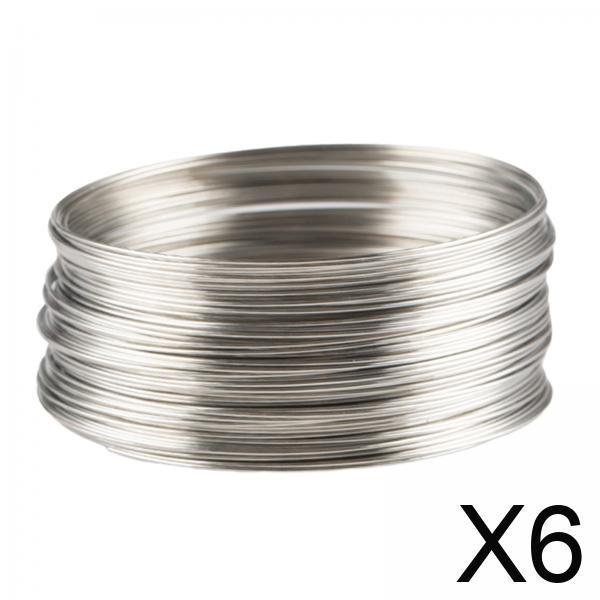 Alambre con memoria,50 bucles de alambre para joyería para hacer joyas,Alambre con memoria para cuentas para hacer pulseras y collares,Alambre de acero con memoria para