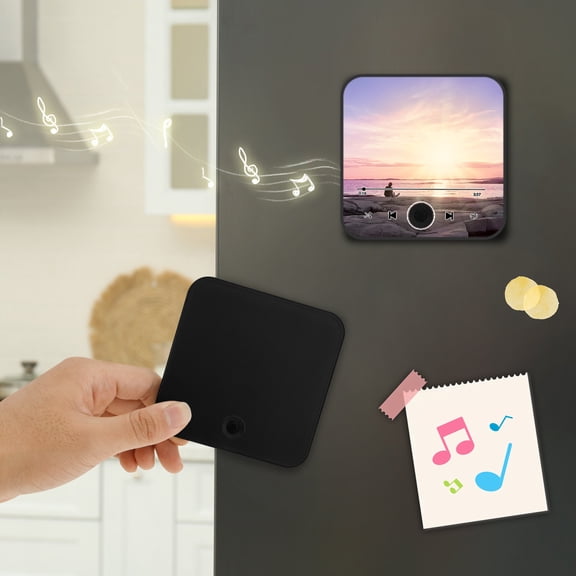 Custom Music Fridge Magnet Personalized Album Fridge Magnet Spotify Song Refrigerator Magnet with Photo, Built-in Music Can Play Songs Home Decoration Gifts for Music Lovers