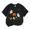 Tiijoy Little Girls Halloween T-Shirt Short Sleeve Graphic Tee for Kids