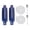 Blue, variant on PVC Boat Fend Anti Collision Bumpers Heavy Duty PVC Boat Bumpers Simple to Use for Safe Docking of Yachts & Canoes
