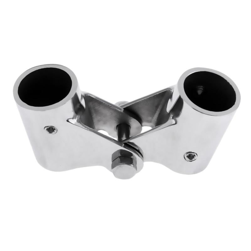25mm Caliber 1pcs Marine Grade Boat Pipe Connector Folding Swivel Coupling Tube Pipe Connector Boat Hardware Fitting Stainless Steel for 22mm 25mm Tube