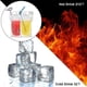 thumbnail image 5 of 100 Pcs Drink Pouches With 100 Straw Holes Translucent Reclosable Zipper Plastic Pouches, 5 of 5