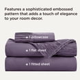 thumbnail image 2 of Juego de sábanas Bedsure Twin XL para dormitorio, 3 piezas, color morado empolvado, 2 of 7