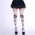 thumbnail image 4 of SAZBJOJN Thigh High Socks for Women Holiday Accessories Women's Halloween Over The Knee Socks Dress‑Up Stockings for Halloween Themed Party Night Event White One Size, 4 of 4