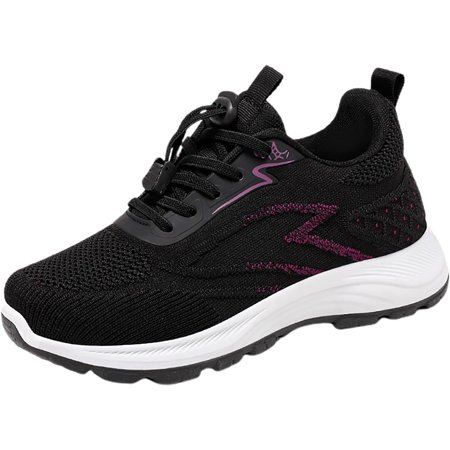 Middle and Elderly Mother Shoes Sports Breathable Comfortable Single Shoes Womens Wide Width Athletic Shoes
