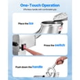 thumbnail image 4 of KFFKFF Ice Crusher Machine, 440lbs Per Hour Electric 4 Blades Snow Cone Maker, All Stainless Steel Shaved Ice Machine with Bowl and Cover, 350W 1400RPM Ice-Shaver, 4 of 9