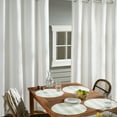 thumbnail image 6 of TOWN & COUNTRY BASICS Cabana Stripe Indoor Outdoor Placemats 4-Pack Set, Reversible and Easy Clean, Green/White, 15" Round, 6 of 13