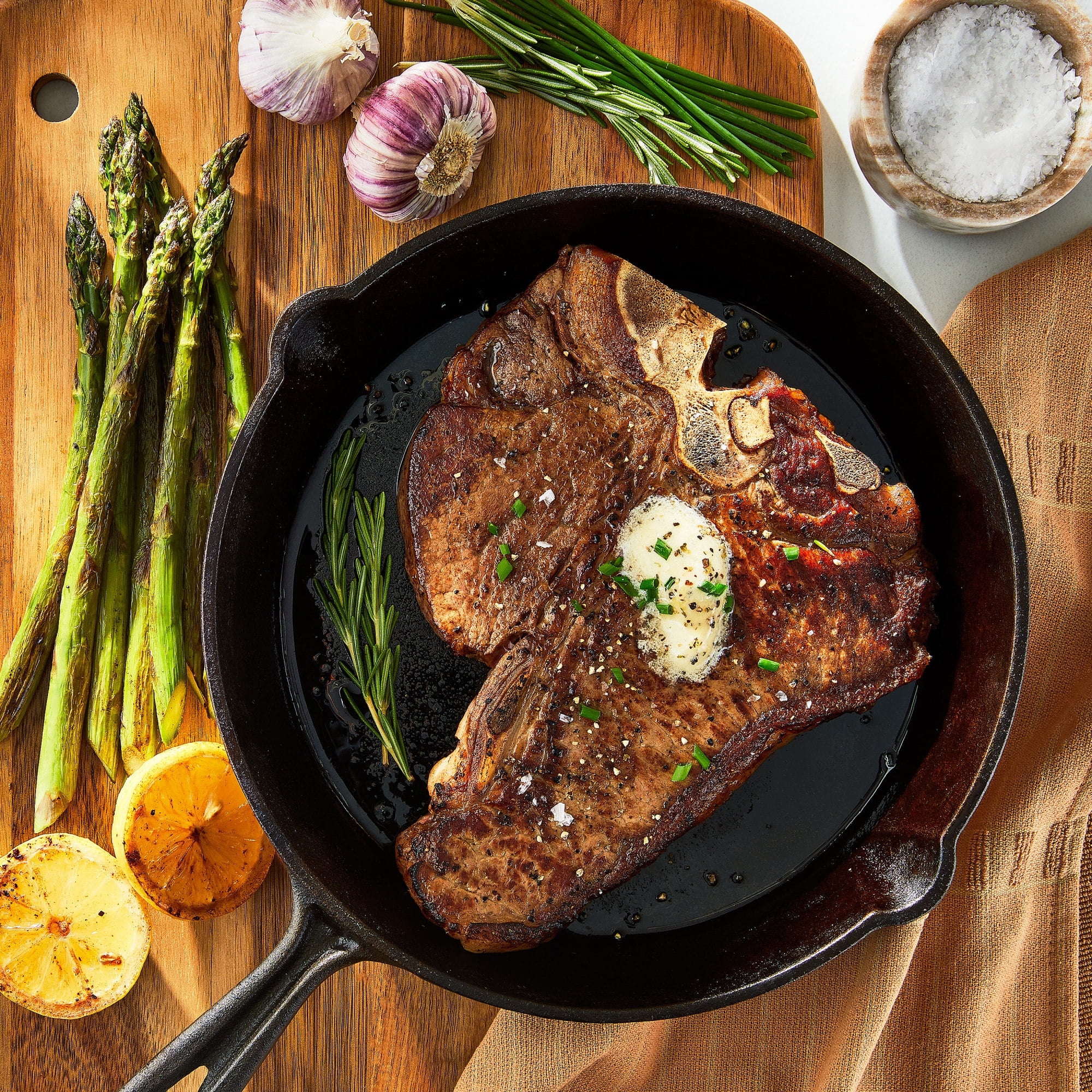 Ny Strip Steak Best Way To Cast Iron Cook A Steak Strip Loin Bone