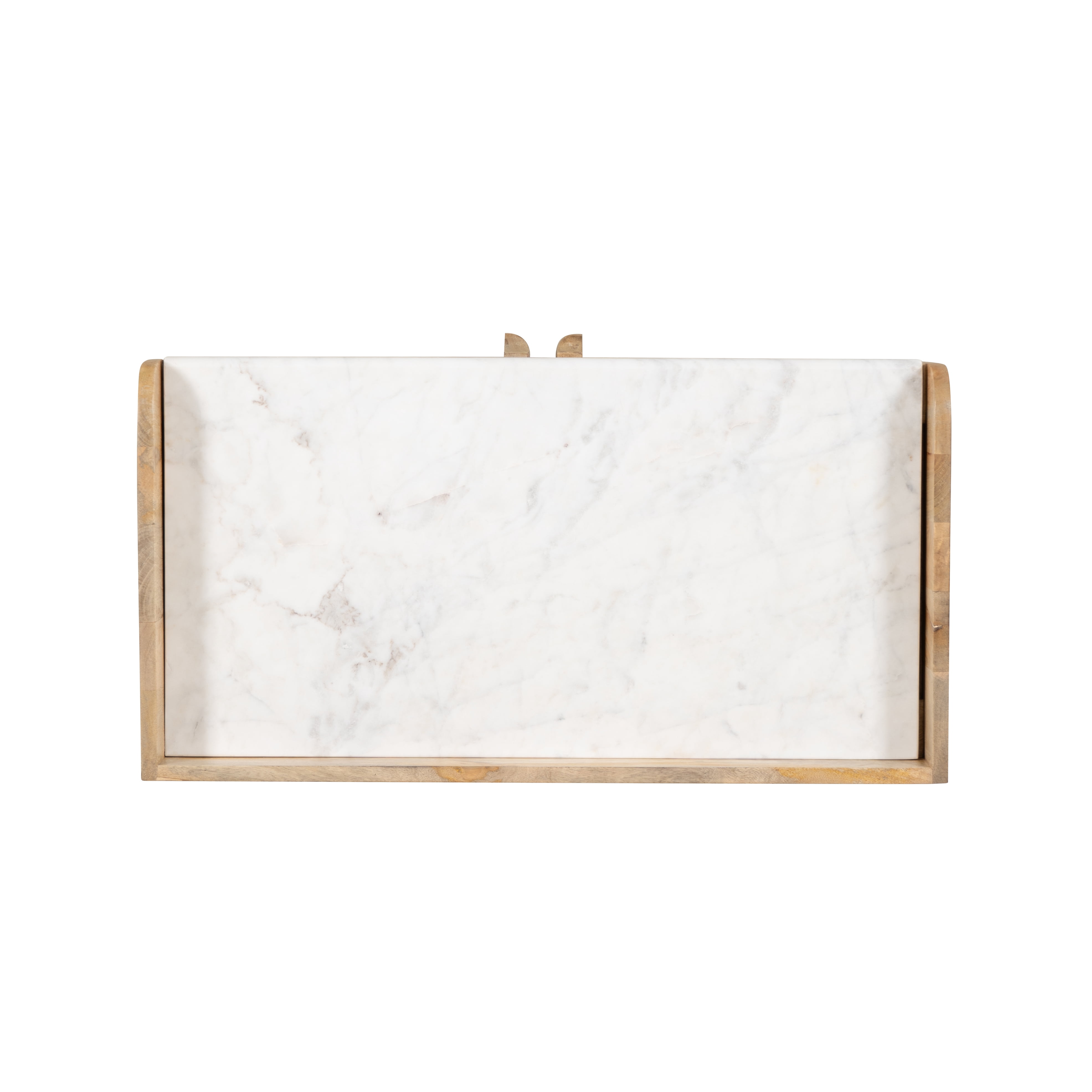Powell Blair Rattan Bar Cabinet with Marble Top, Natural