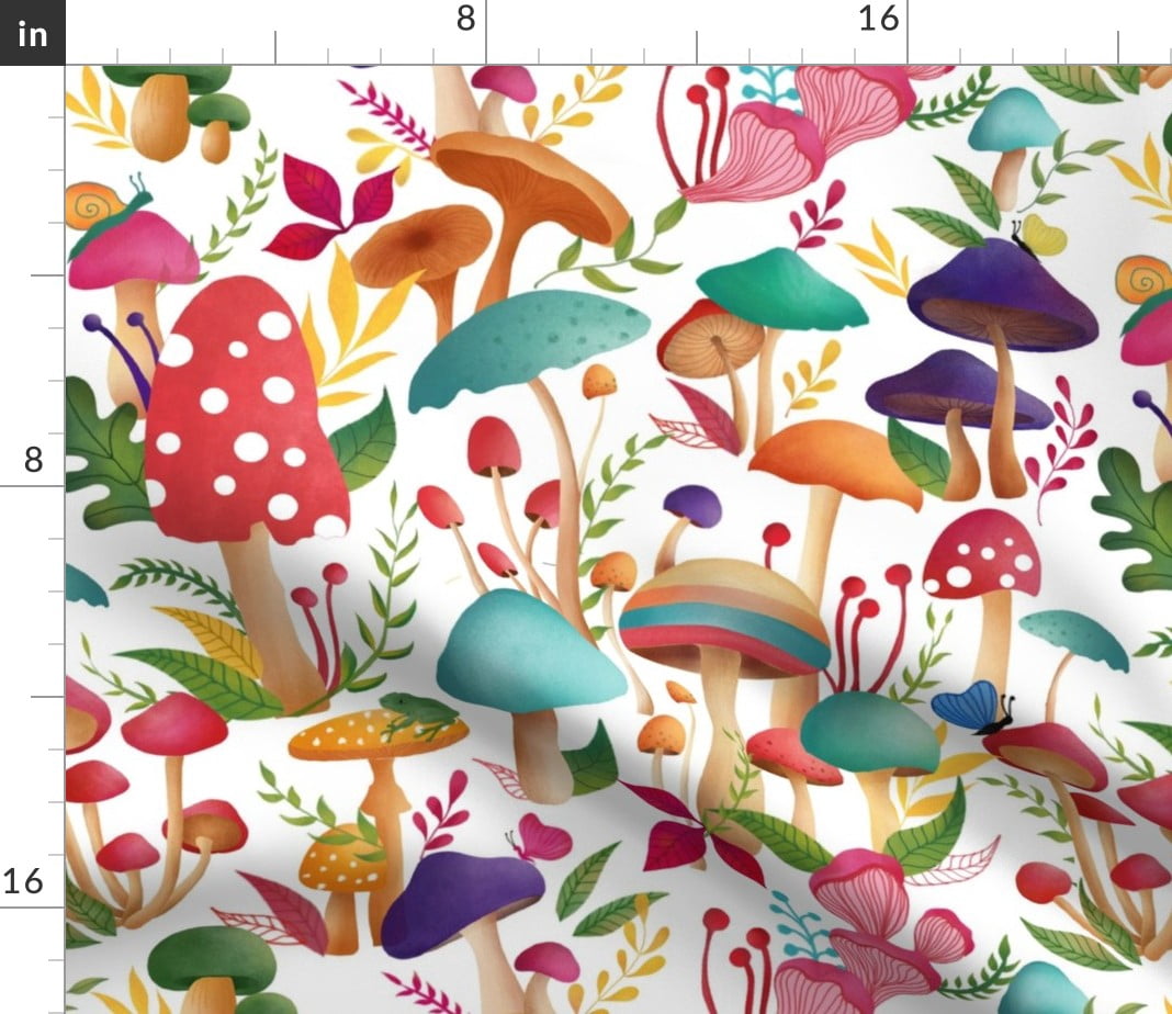 mushroom quilting fabric
