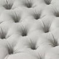 thumbnail image 5 of GDF Studio Alta Contemporary Tufted Storage Ottoman, Light Gray Fabric and Dark Brown, 5 of 10