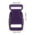 thumbnail image 2 of Uxcell Plastic Buckles 8 Pack Quick Side Release Clips Purple 16mm, 2 of 6