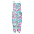 thumbnail image 2 of MIXUE Toddler Girls Jumpsuits & Rompers fish scale print Strappy Sleeveless Pants Casual Bodysuits Holiday Wear,Blue,2-3 Years, 2 of 4