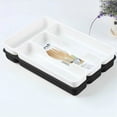 thumbnail image 4 of Koadzawe Utensil Silverware Drawer Organizer For Kitchen: Durable Flatware Tray With Dividers, Cutlery Utensil Holder For Kitchen Drawers, Large Capacity Storage For Spoons, Knives Kitchen, 4 of 6