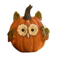thumbnail image 2 of ShengapQ Halloween Owl Pumpkin Figurine, Resin Pumpkin Owl Statue, Fall Tabletop Decor, Thanksgiving Home Ornament, Indoor Party Decoration, Exquisite Holiday Gift, Coffee Table Centerpiece, 2 of 8