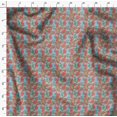 thumbnail image 4 of Soimoi Blue polyester Crepe Fabric Leaves & Floral Print Sewing Fabric Yard 52 Inch Wide, 4 of 6