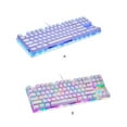 thumbnail image 3 of ziyahi Luminous Mechanical Keyboard 87 Keys RGB Backlight Office School Game Laptop PC Computer Key Board Replacement Gaming Blue Switch, 3 of 5