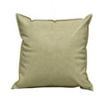 thumbnail image 2 of Oil Wax Leather Solid Color Pillow Cover, Throw Pillow Cover 17.72x17.72 Inch, All Season Decorative Pillow Case for Couch Sofa Porch Chair Indoor Outdoor Home Decor, 2 of 6